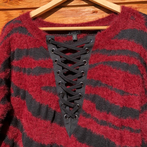 Express Lace-Up Sweater - Picture 2 of 5